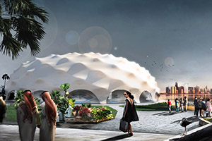 Royal HaskoningDHV, ZJA Zwarts & Jansma Architects en Poly-Ned introduceren het Shaded Dome™ concept